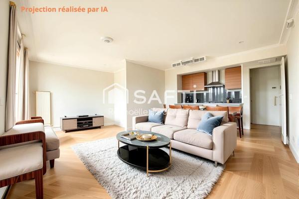 Appartement centre ville 3 pièces 69m2 - 2 balcons