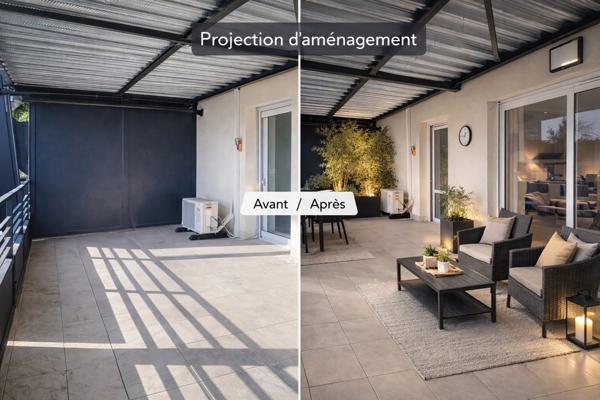 MONTELIMAR (26 200) - Appartement à vendre T4 récent 85 m² - Terrasse plein sud 19 m² - Garage fermé - DPE A
