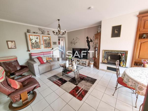 Villa de plain-pied, 3 chambres, garage, jardin