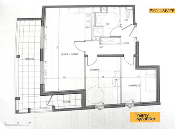 Appartement 3 pièces - 44300 Nantes -  Beaujoire - Saint-Joseph
