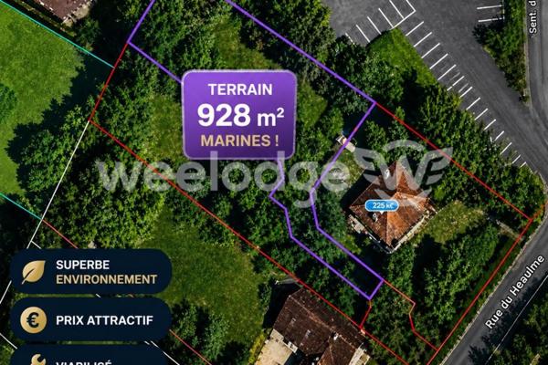 Terrain à vendre de 928 m² à Marines
