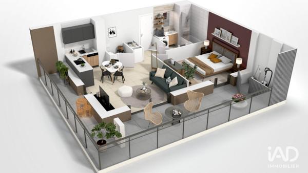 Appartement à vendre 2 pièces 49 m² Chambéry