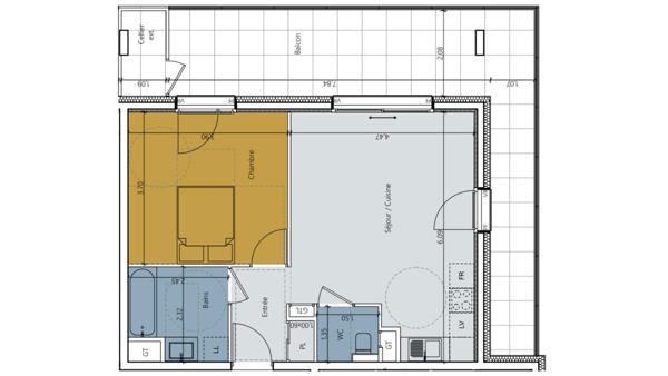 Appartement à vendre 2 pièces 49 m² Chambéry
