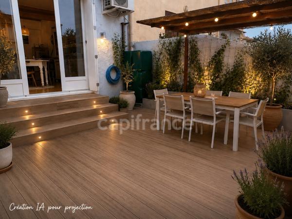 Rarissime à Portiragnes village – Maison traversante 3 pièces 60 m² avec 2 terrasses, DPE B