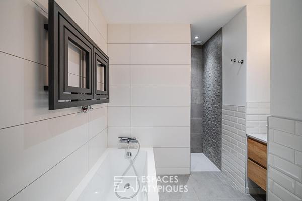 Appartement atypique avec terrasses sur cour