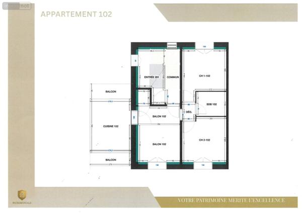 Appartement à vendre à Tours dans l'Indre-et-Loire (37000), ref : 001/2500   
TOURS