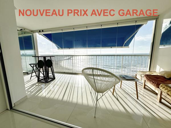 Palavas-les-Flots (34250) PALAVAS APPARTEMENT TYPE 4 STANDING DERNIER ETAGE FACE MER AVEC GARAGE ET CAVE