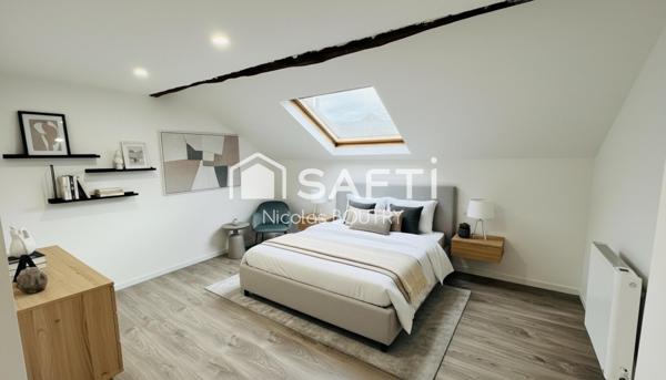 Maison 3 chambres avec cour et garage à Bohain