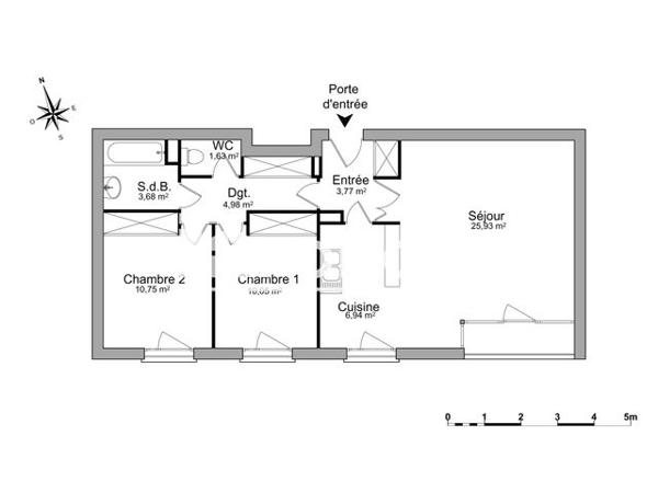 Location Appartement 3 pièces 67.73 m² - 4 RUE DALAYRAC Toulouse 31000