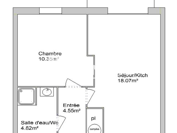 Location Appartement 2 pièces 37.79 m² - 2 RUE D'OCCITANIE Pins Justaret 31860