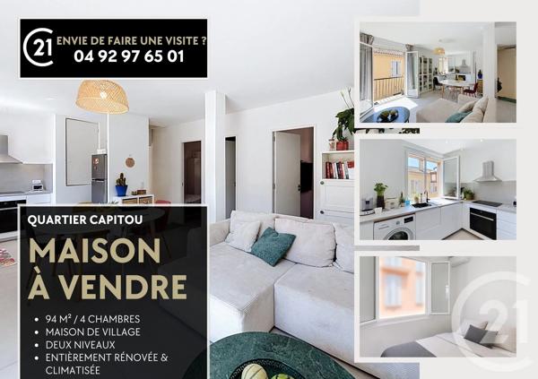 Maison à vendre  5 pièces - 94,33 m 2   MANDELIEU LA NAPOULE  - 06