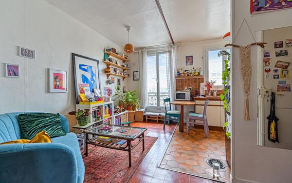 Appartement à vendre    2 pièces • 29,48 m2 Paris 20