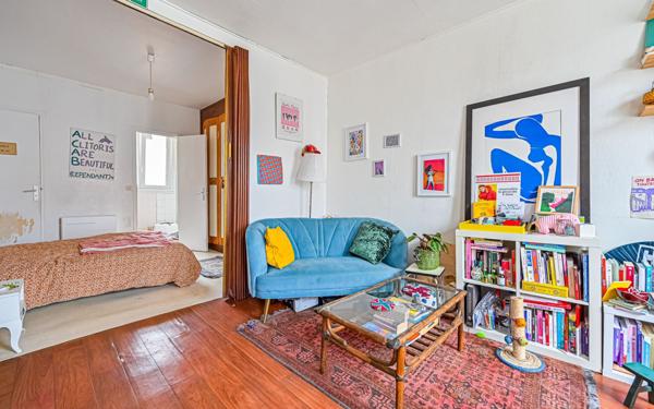 Appartement à vendre    2 pièces • 29,48 m2 Paris 20