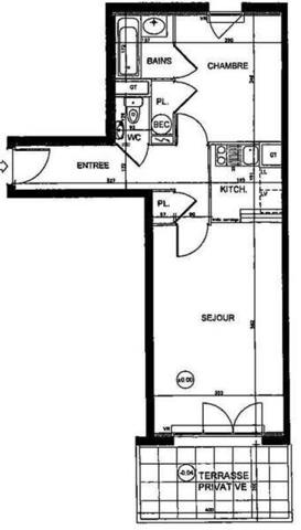 Appartement 2 pièces - 44300 Nantes -  NANTES