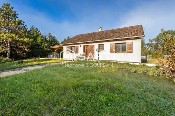 Maison plain pied enterré, 85m², 4ch, 10 ares, Miserey