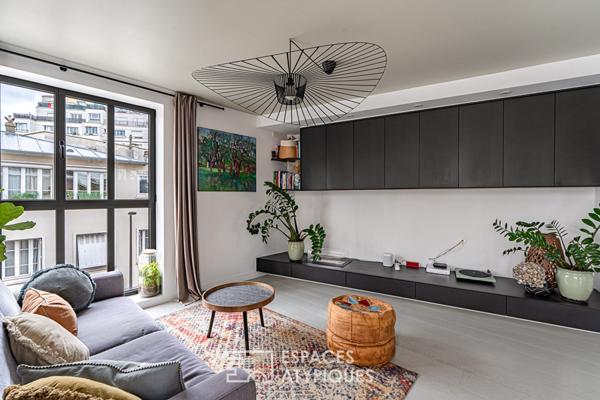 Triplex contemporain meublé avec toit-terrasse au coeur de Boulogne