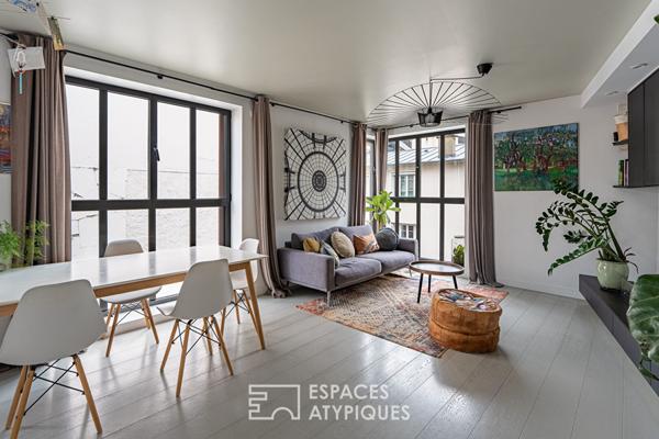 Triplex contemporain meublé avec toit-terrasse au coeur de Boulogne