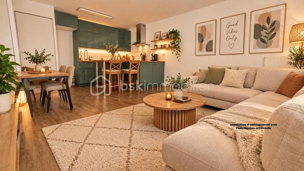 Appartement F3 en rez-de-chaussée – Résidence récente
dans un village agréable à seulement 9 minutes de Claye-Souilly, à découvrir, appartement de type F3 situé en rez-de-chaussée d’une résidence récente.
Entièrement de plain-pied, cet appartement offre un agencement fonctionnel et confortable.
Il se compose d'une entrée avec placards, d’un séjour avec une cuisine américaine, l'ensemble ouvrant sur une terrasse et un jardinet. Le coin nuit se compose de deux chambres ainsi que d’une salle de bains.Une place de parking privative complète ce bien.
Vous apprécierez son emplacement dans un environnement calme et pratique, au sein d’un village disposant de commerces de proximité et d’écoles.
Idéal pour un premier achat, un couple, une petite famille ou un investissement locatif.
les 5 premières photos sont un exemple d'aménagement généré avec l'intelligence artificielle.