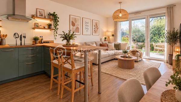 Appartement F3 en rez-de-chaussée – Résidence récente
dans un village agréable à seulement 9 minutes de Claye-Souilly, à découvrir, appartement de type F3 situé en rez-de-chaussée d’une résidence récente.
Entièrement de plain-pied, cet appartement offre un agencement fonctionnel et confortable.
Il se compose d'une entrée avec placards, d’un séjour avec une cuisine américaine, l'ensemble ouvrant sur une terrasse et un jardinet. Le coin nuit se compose de deux chambres ainsi que d’une salle de bains.Une place de parking privative complète ce bien.
Vous apprécierez son emplacement dans un environnement calme et pratique, au sein d’un village disposant de commerces de proximité et d’écoles.
Idéal pour un premier achat, un couple, une petite famille ou un investissement locatif.
les 5 premières photos sont un exemple d'aménagement généré avec l'intelligence artificielle.