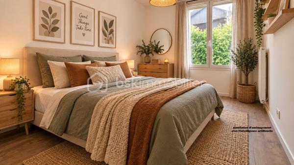 Appartement F3 en rez-de-chaussée – Résidence récente
dans un village agréable à seulement 9 minutes de Claye-Souilly, à découvrir, appartement de type F3 situé en rez-de-chaussée d’une résidence récente.
Entièrement de plain-pied, cet appartement offre un agencement fonctionnel et confortable.
Il se compose d'une entrée avec placards, d’un séjour avec une cuisine américaine, l'ensemble ouvrant sur une terrasse et un jardinet. Le coin nuit se compose de deux chambres ainsi que d’une salle de bains.Une place de parking privative complète ce bien.
Vous apprécierez son emplacement dans un environnement calme et pratique, au sein d’un village disposant de commerces de proximité et d’écoles.
Idéal pour un premier achat, un couple, une petite famille ou un investissement locatif.
les 5 premières photos sont un exemple d'aménagement généré avec l'intelligence artificielle.