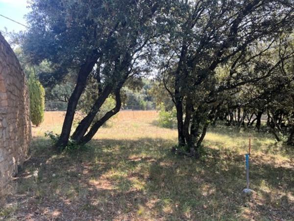 BOURG SAINT ANDEOL (07) sur les hauteurs, au calme, superbe parcelle boisée de 1117 m2 en partie clos, viab en bordure