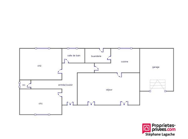 Plain-pied Sainte Cécile 4 pièce(s) 86 m2 avec jardin et garage à 700m de la plage