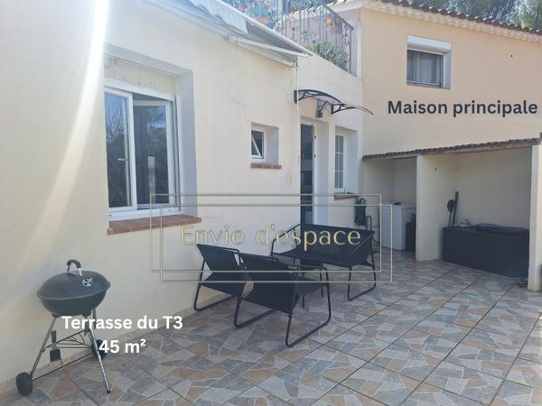 Maison familiale avec T3 indépendant et piscine à Toulon