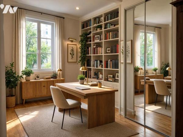 APPARTEMENT 4 PIECES TRAVERSANT AU 5E ETAGE VUES PARC