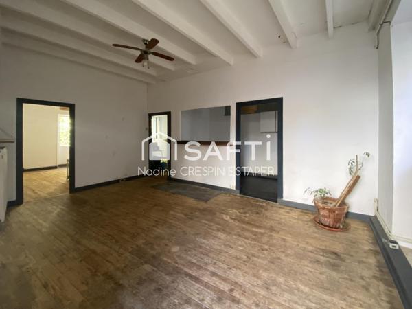 Coup de coeur pour ce T3 de caractère en centre-bourg – Loué, avec jardin et garage