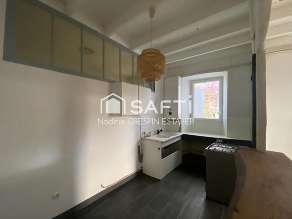 Coup de coeur pour ce T3 de caractère en centre-bourg – Loué, avec jardin et garage