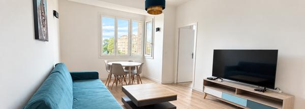 Magnifique T3 meublé de 50 m² avec 2 BALCONS – 5ème étage avec ascenseur – Résidence sécurisée – Marseille PRA