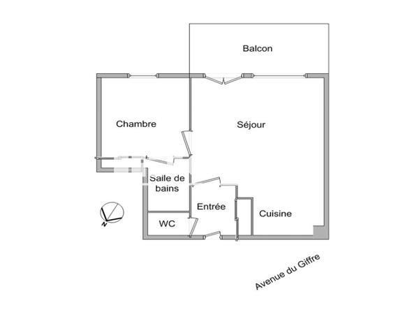 Location Appartement 2 pièces 37.6 m² - 33 AVENUE DU GIFFRE Annemasse 74100