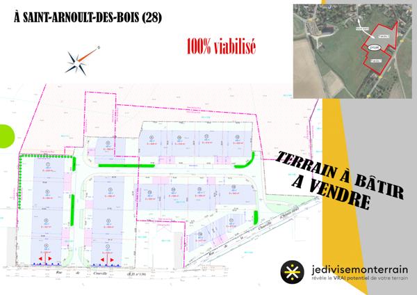 Saint-Arnoult-des-Bois (28190) A Vendre Terrain constructible de 685m2 - Viabilisé – SAINT-ARNOULT-DES-BOIS (28)