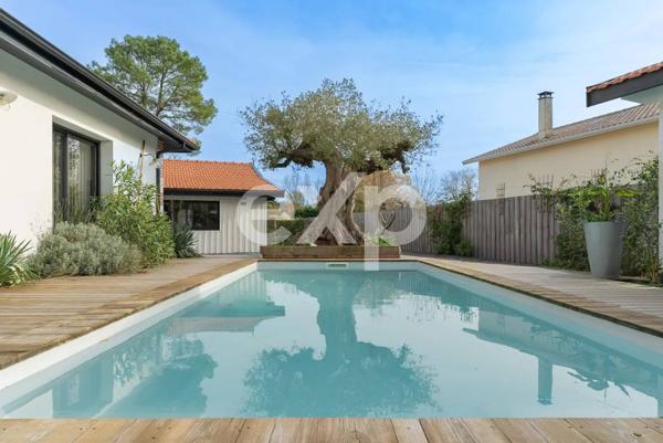 Maison type arcachonnaise de 160 m² avec T2 indépendant, jacuzzi et triple garage