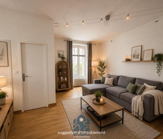 Appartement deux pièces avec combles aménageables