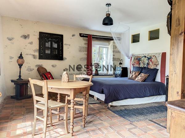 Charmante propriete en pierre dans un cadre paisible avec de superbes volumes