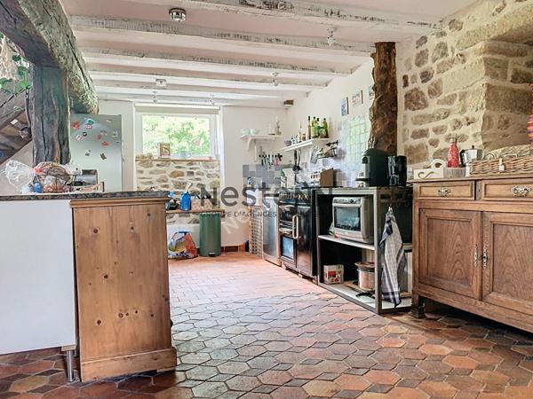 Charmante propriete en pierre dans un cadre paisible avec de superbes volumes