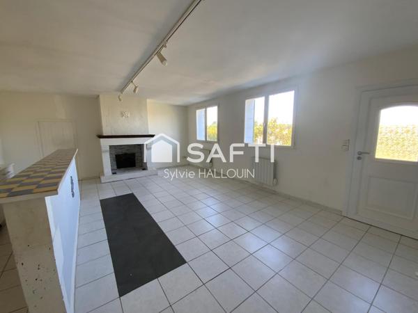 Maison à finir de rénover, 3 chambres, terrain 950m²