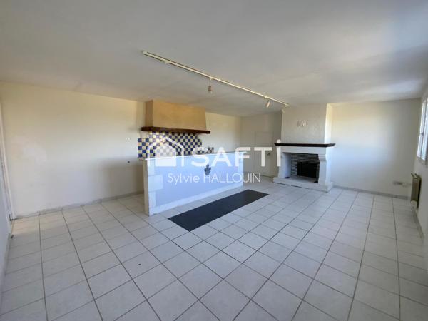 Maison à finir de rénover, 3 chambres, terrain 950m²