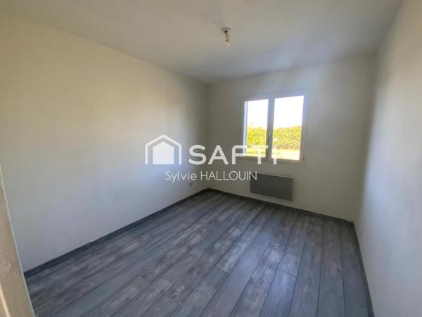 Maison à finir de rénover, 3 chambres, terrain 950m²