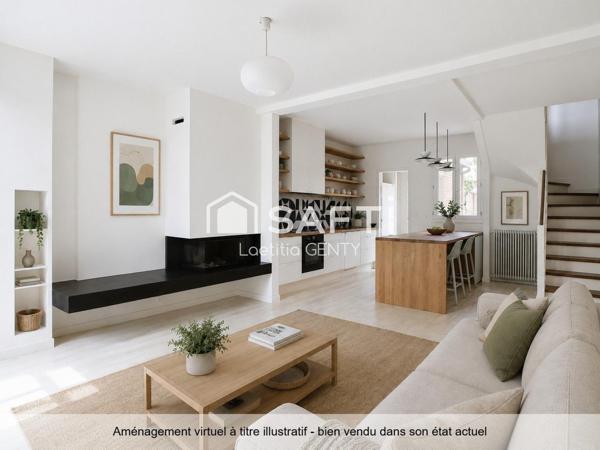 COLOMBES - MAISON 120 M² - 3 CHAMBRES + BUREAU