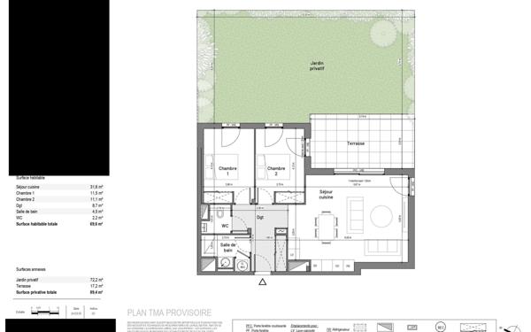 Appartement à vendre    3 pièces •  Uzès