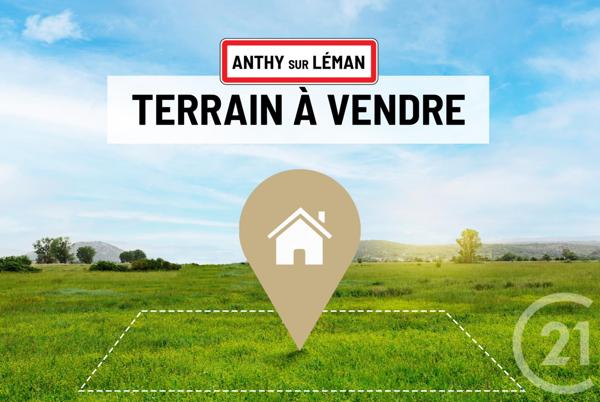 terrain à vendre  450 m2 ANTHY SUR LEMAN - 74