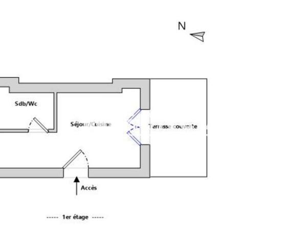 Location Studio meublé 14.82 m² - Bordeaux 33000
