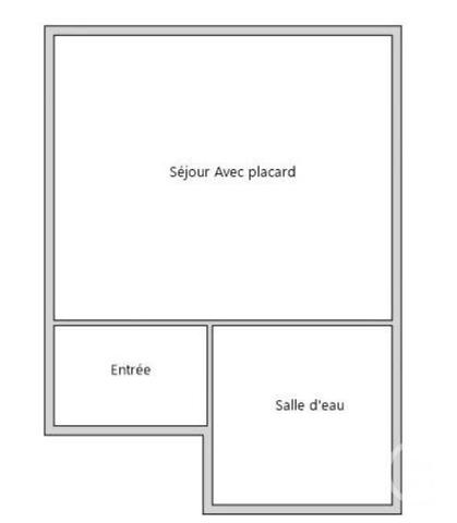 Appartement F1 à vendre  1 pièce - 17,15 m2 PARIS - 75020