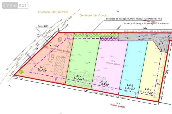 Terrain à Batir à vendre à Porte-de-Savoie en Savoie (73800), ref : 73006-257