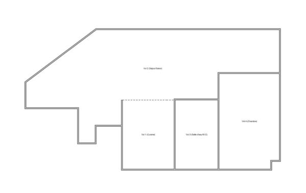 BREST SAINT MICHEL : Bel appartement T2/3 de 71m2 entièrement rénové, au dernier étage