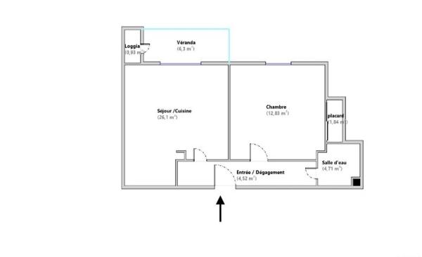 Appartement à vendre 2 pièces 50 m² Romainville