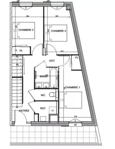 Appartement duplex neuf 82 m² avec terrasse