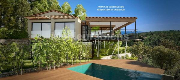 GIGARO Magnifique terrain vue mer avec maison